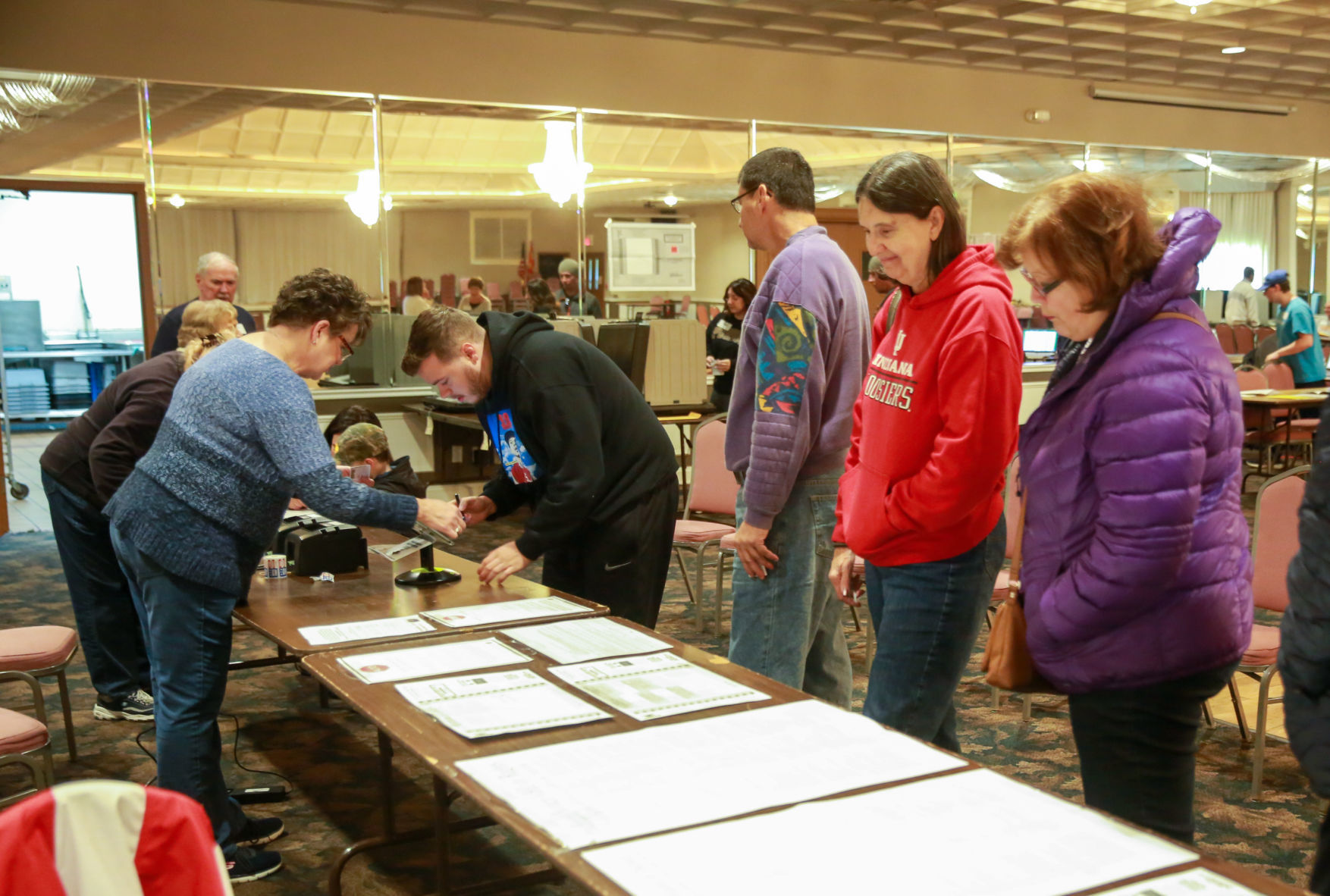 Crown Point voters turn out at the polls